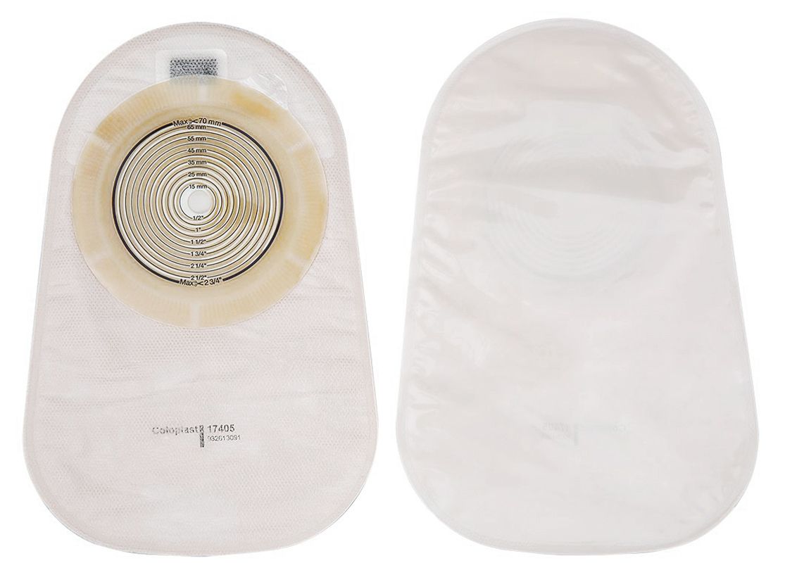 174050 Однокомпонентный недренируемый калоприемник со встроенной плоской пластиной Coloplast 