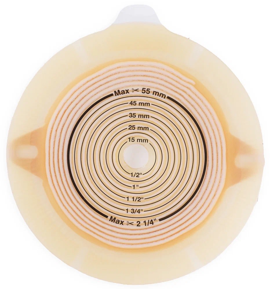 Адгезивная пластина для двухкомпонентного НЕдренируемого калоприемника Coloplast 10-60 мм Арт.177100