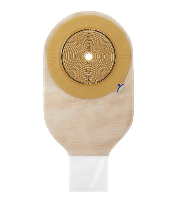 Однокомпонентный дренируемый калоприемник со встроенной плоской пластиной Coloplast  Арт.126800