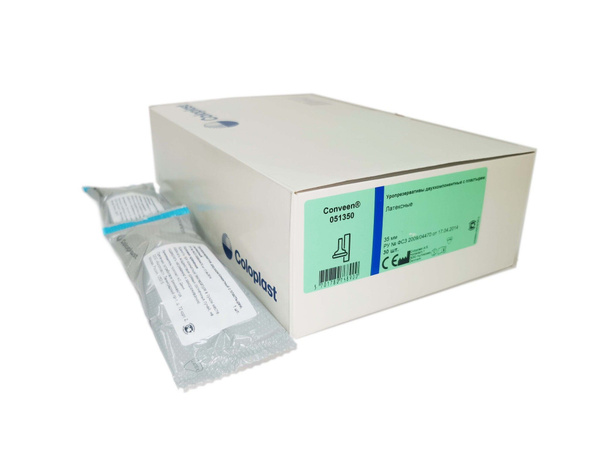 Пересчет по цене 91 руб. / Уропрезерватив с пластырем, 35 мм Coloplast 051350